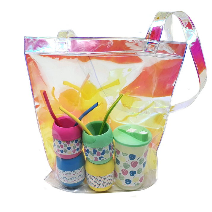 10% OFF - LLEVO LOS MATES - X 4 + VERTEDOR COLORES